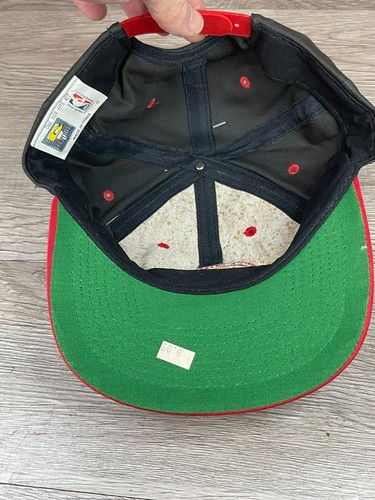 NWT Houston Rockets Hat Black Red NBA Snapback Vintage Competitor (has flaws) - Picture 7 of 9