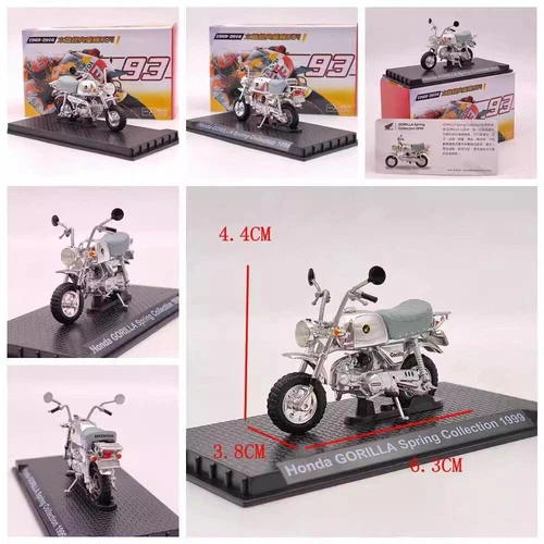1/24 Tiny Honda Gorilla Spring 1999 Motorcycle Model Diecast Silver - Picture 4 of 13