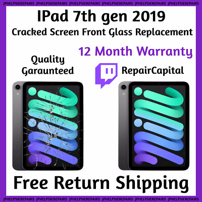 iPad 7. Gen 2019 gesprungenes Display Frontglas Austausch REPARATUR SERVICE