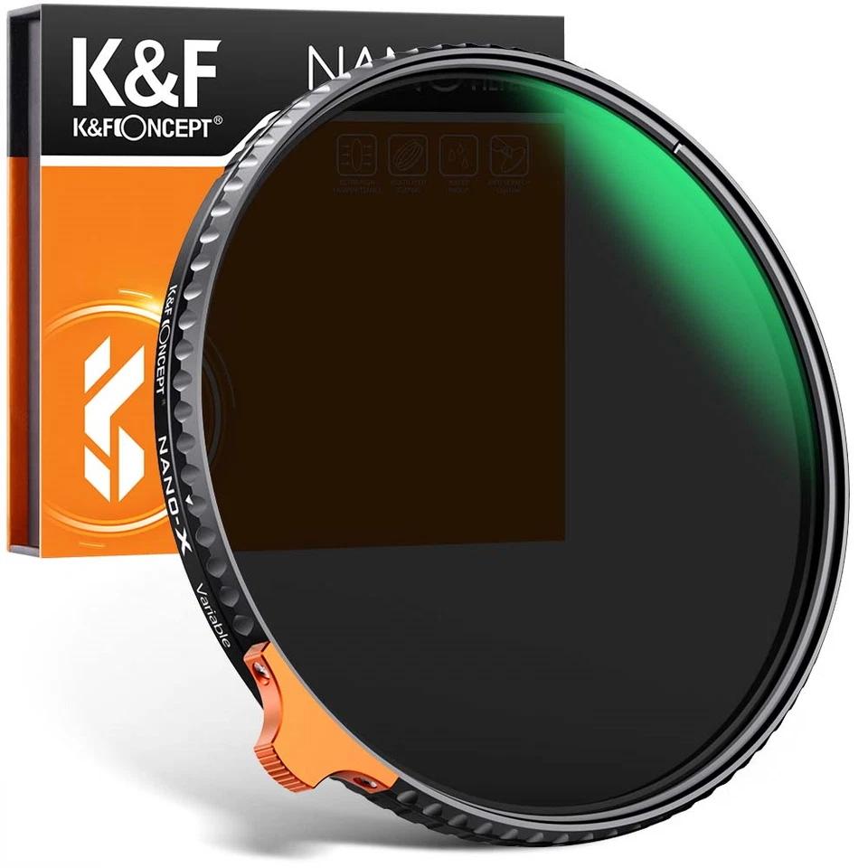 K&F Concept 49-105mm Variable ND Filter Lens ND2-ND400 (9 Stops) with Putter AU - Image 2 of 4