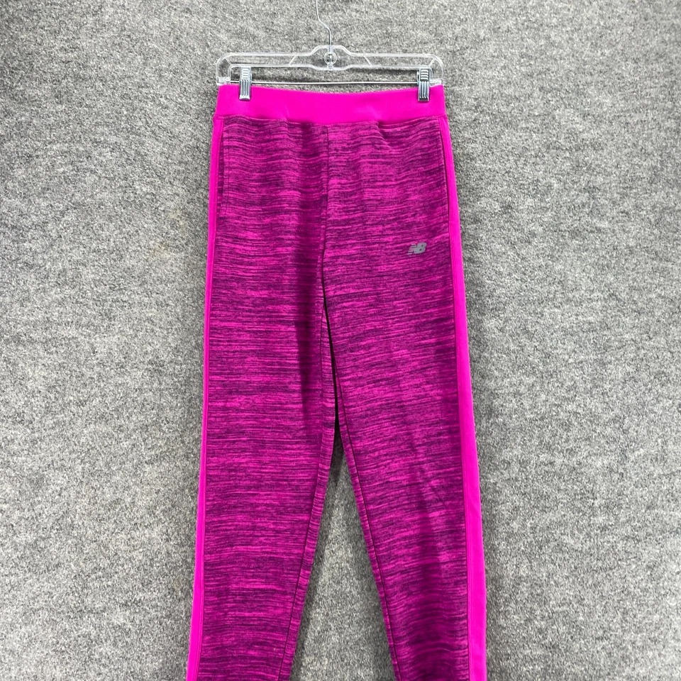 New Balance Ropa Activa Leggings Mujer 14 Rosa Rayas Tiro Alto Capri Pull On Foto 3 de 4