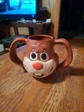 1980s Nestle Quik Rabbit Bunny Mug - 2 handled Cup. Made in USA