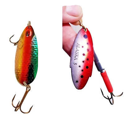 Kali Heavy Spinner Baits/Mepps/Spoon/Salmon/Sea Trout/22g-No.5/30g-76mm/2 Colors