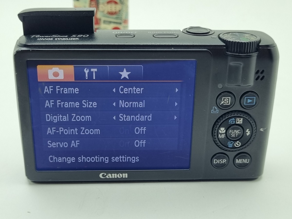 Canon PowerShot S90 10.0MP Digital Camera - Black, charger Canon PowerShot S90 10.0MP Digital Camera - Black, charger