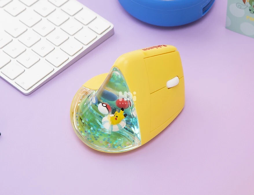 Pokemon PIKACHU Wireless Vertical Mouse Clear Pool - Licensed - Image 3 of 4