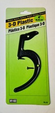 Hy-Ko  5  4" House Number  3-D Plastic with Nails  Black  PN-29  New