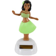 Solar Powered Dancing Decoration Dashboard Hawaiian Hula Girl Office Home Green Solar Powered Dancing Decoration Dashboard Hawaiian Hula Girl Office Home Green