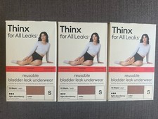 Lot Of 3 Thinx for All Leaks Hi Waist Incontinence Underwear Desert Rose Size S