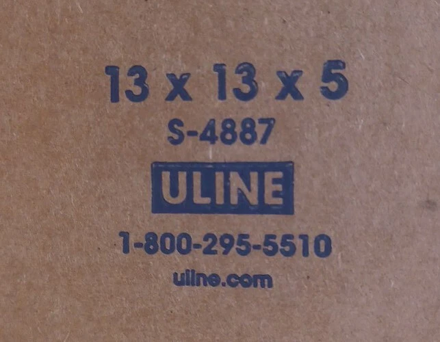 13 x 13 x 5" Heavy Duty Corrugated Boxes 200 LB. TEST (Pack of 15) Uline - Image 2 of 4
