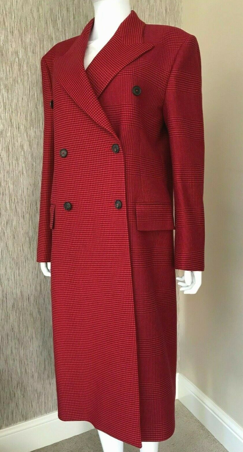 PAUL SMITH MAINLINE DOUBLE BREASTED COAT SIZE 12-14 RETAIL £1200 MADE IN ITALY