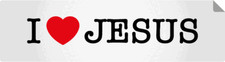 I Love Jesus Car Bumper Sticker Decal