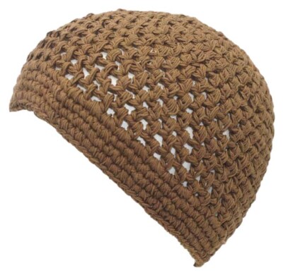 100% Cotton KUFI Crochet Beanie Skull Cap Knit Hat Men Women 