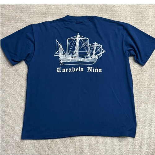 Carabela Nina Ship & Crest Graphic T-Shirt Vintage Style XXL - Picture 3 of 3