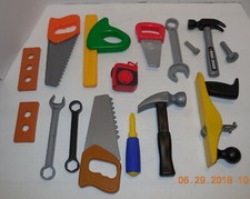 Lot of 16 Plastic Toy Pretend Play Tools