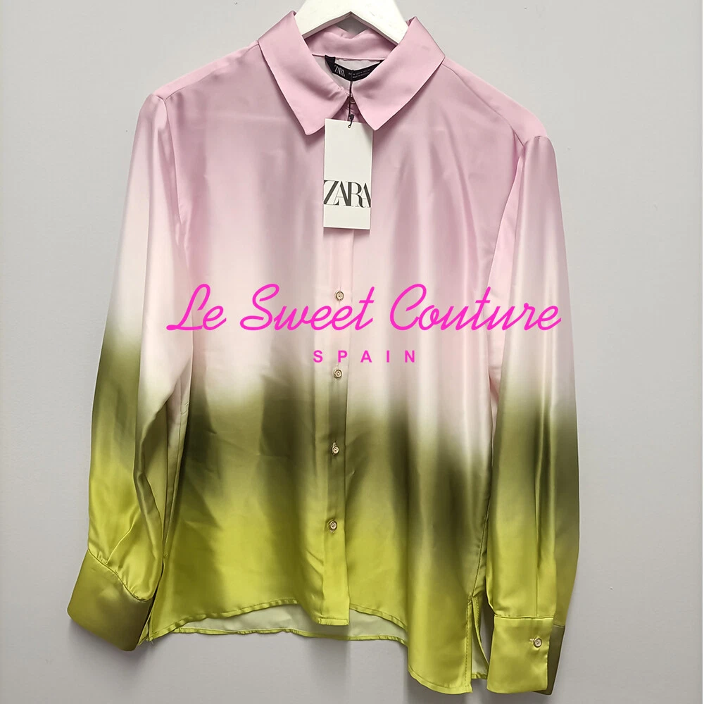 ZARA WOMAN NWT SS23 TIE-DYE PRINT SHIRT PINK GREEN ALL SHIRTS 2633/360 |  eBay