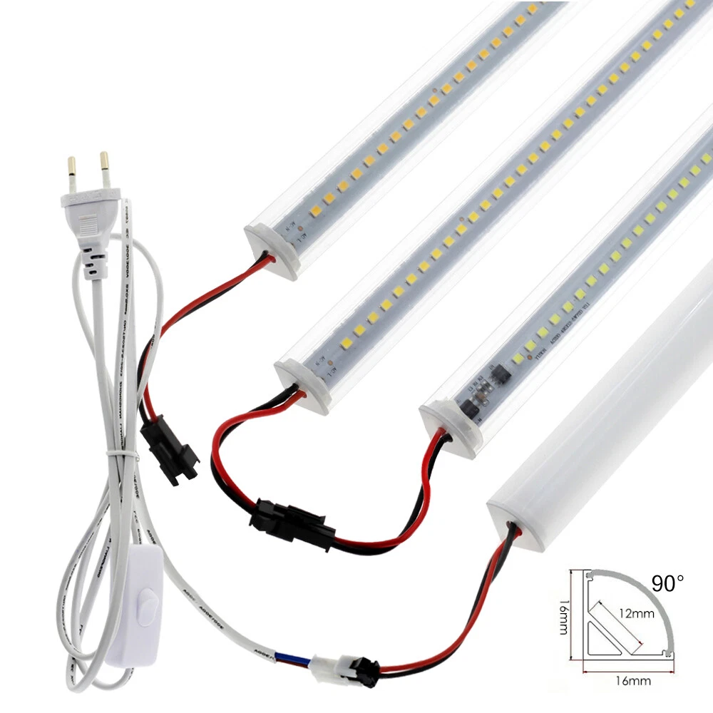 V Shaped LED Bar Light 220V 110V 30cm LED Wall Corner Tube Kitchen
