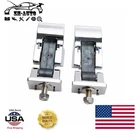 1 Pair Chrome Aluminum Hood Lock Latch Catch Set For 2007-2018 Jeep Wrangler JK