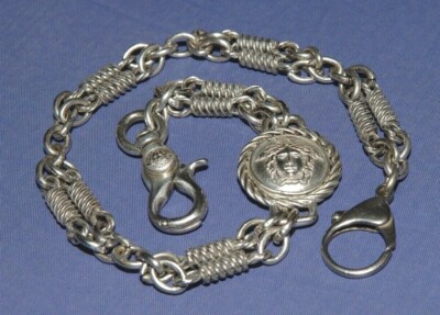 GIANNI VERSACE TRUE VINTAGE '90s MEDUSA KEYCHAIN, NEVER USED, MINT OUTSTANDING  