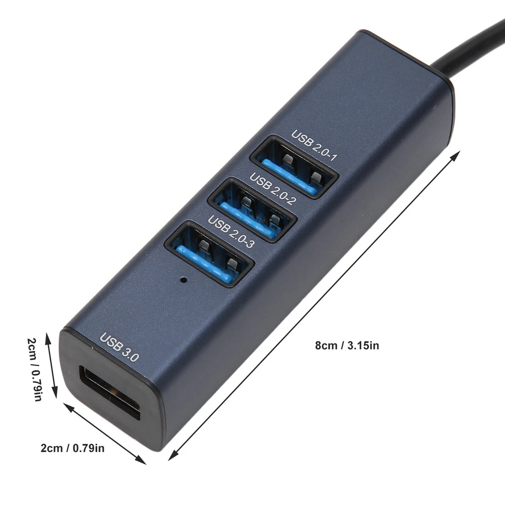 4-Port USB 3.0 Hub with 5Gbps Speed, Hot-Swappable & Storage Slot
