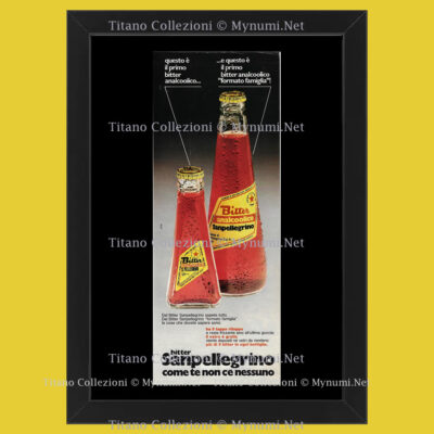 70er Jahre * Original Werbung ''Sanpellegrino, der erste alkoholfreie Bitterer'' Cor