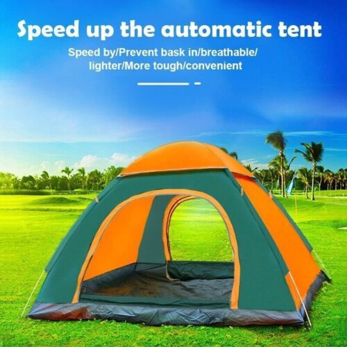 3-4 Man Automatic Pop Up Tent Camping Tent Waterproof Outdoor Hiking Travel Tent - Picture 17 of 24