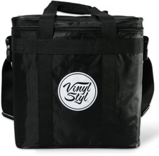 WB Vinyl Styl Padded Carrying Case for Records and Portable Turntables Black