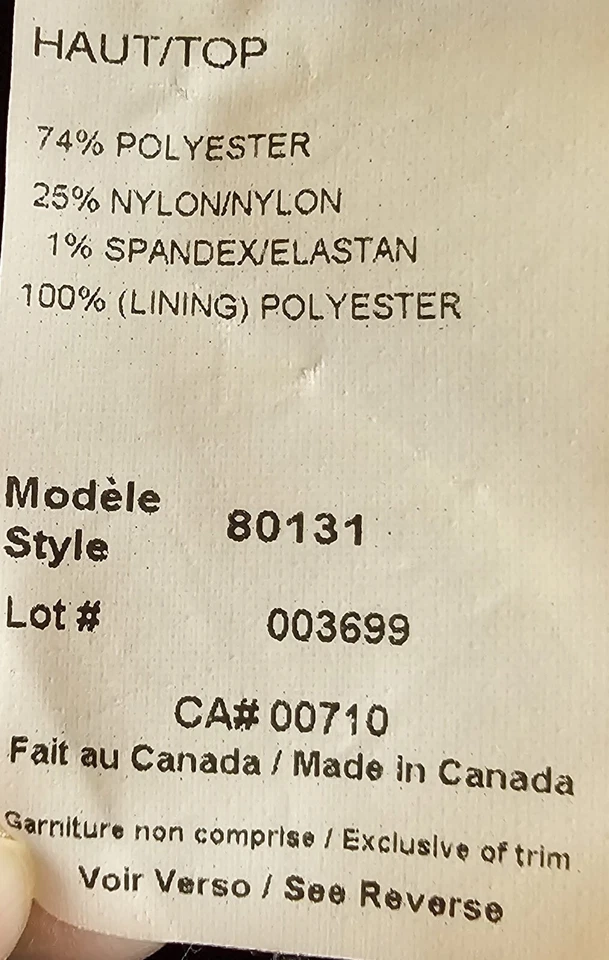 Camisa Top Blusa Joseph Ribkoff Mujer Talla 12 Marrón Negro Rayas Foto 3 de 4