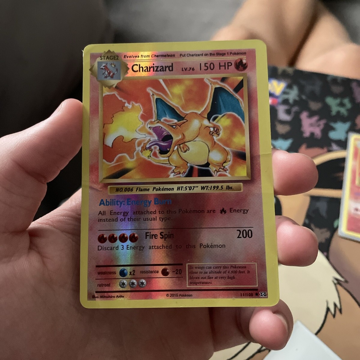 charizard pokemon card lv 76 2016 POKEMON CHARIZARD LV. 76 Ultra Rare DM me for any questions