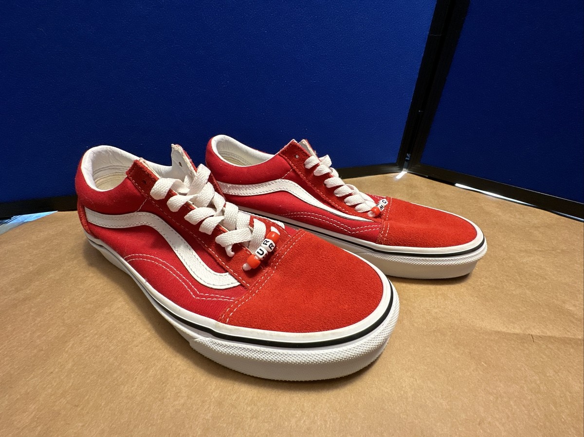 VANS Old Skool Men Racing RED True White VN0A4BV5JV6 Size 6/ Women