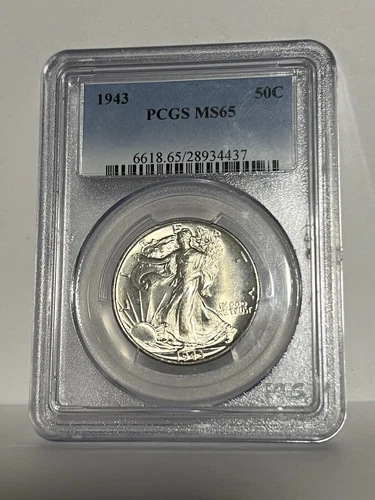 1943-P Walking Liberty Half Dollar MS65 PCGS (Labels Our Choice)