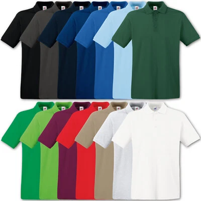 FRUIT OF THE LOOM POLOSHIRT PREMIUM POLO 100% BAUMWOLLE SHIRT - S M L XL XXL 3XL - Bild 1 von 2