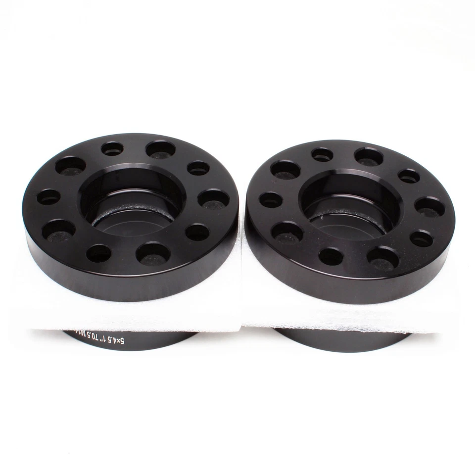 Ford Mustang 2015-2023 5X114,3 espaciadores de rueda cubo centrado negro 14x1,5 perno 1"" Foto 3 de 4