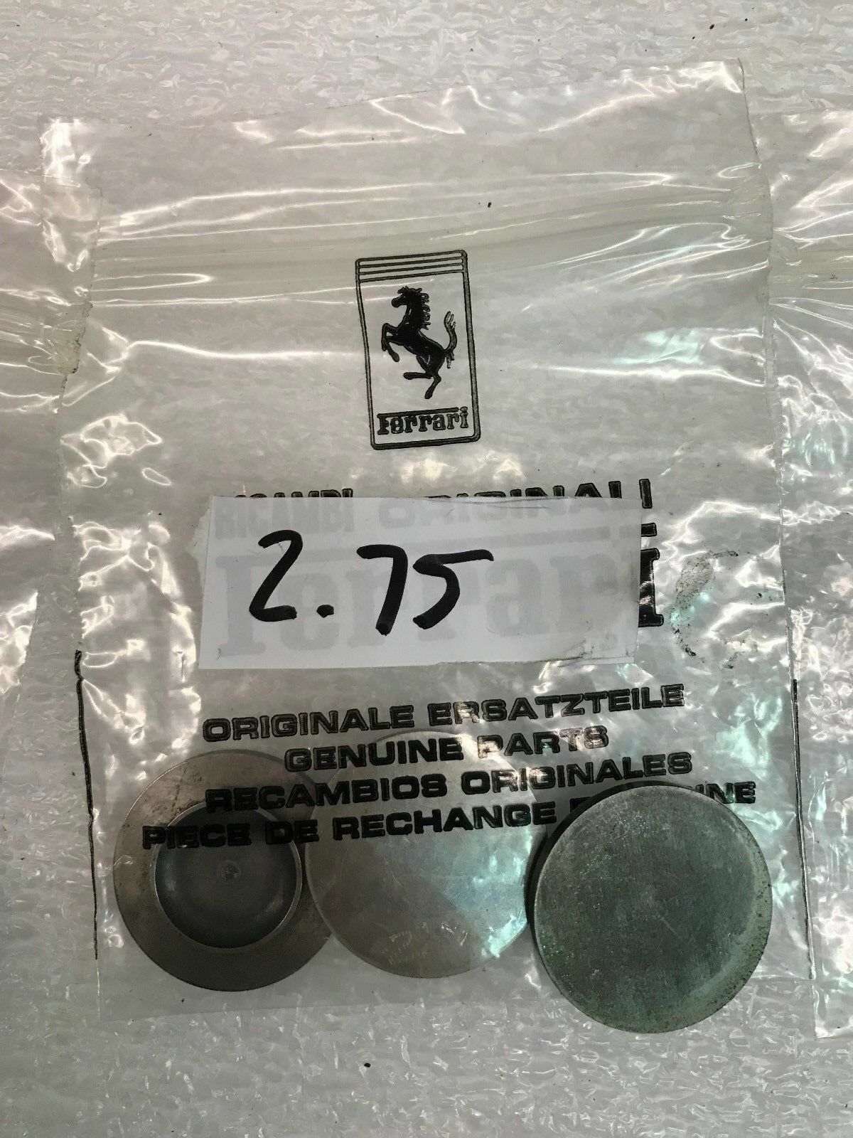FERRARI F50 VALVE ADJUSTMENT PAD SHIM TAPPET PAD 2.75 MM OEM 165224
