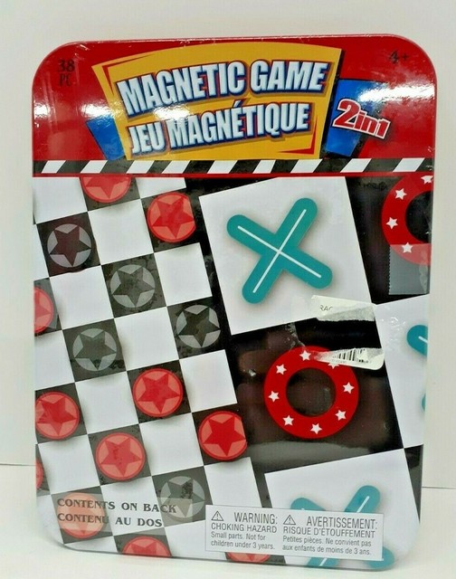 Checkers and Tic Tac Toe Board Games 2 In 1 Travel Game 38 New! eBay