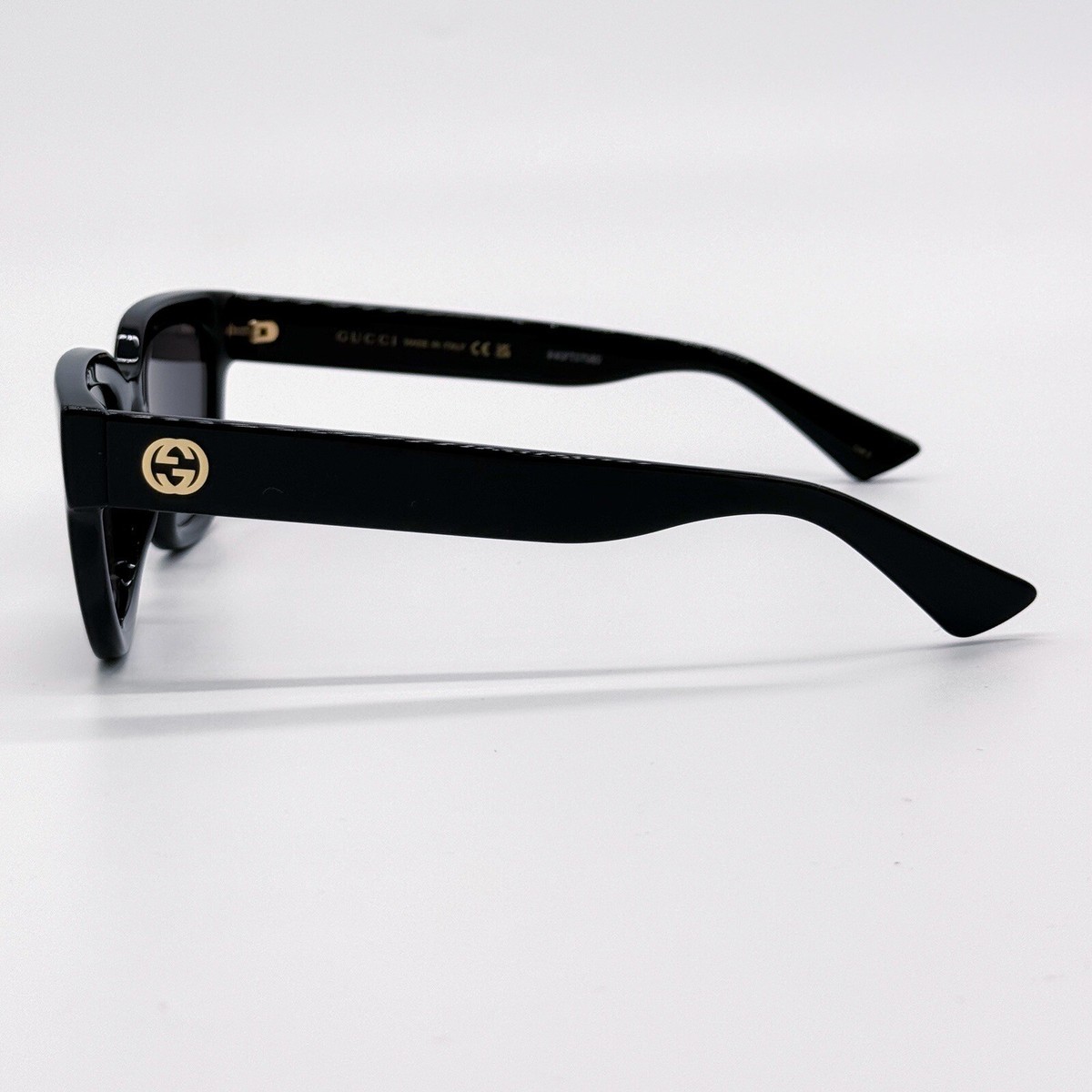 NEW GUCCI GG1578S 001 CAT EYE BLACK GREY WOMEN SUNGLASSES