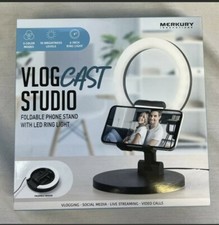 Merkury Vlog Cast Studio Kit Remote-Stand- An...