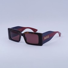 New Gucci GG1860S 002 Havana/Blue/Red/Burgundy 52-20-135 Sunglasses