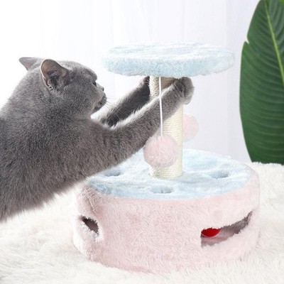 Kitten Eigentumswohnung mit Seil überdacht Activity Center zum Klettern entspannen und