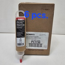6 pcs Roberts PC7730 Putty Laminate Floor Vinyl Fill (3 oz./each). Color: Tan