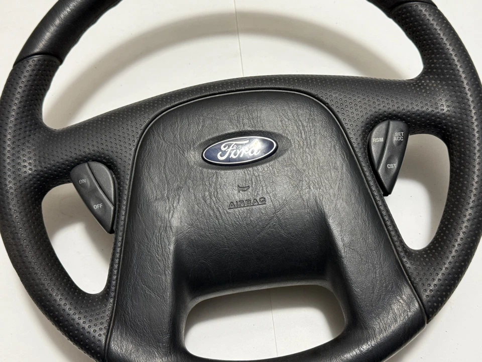 2001-2007 FORD ESCAPE РУЛЕВОЕ КОЛЕСО С КРУИЗ-ПЕРЕКЛЮЧАТЕЛЕМ КНОПКИ OEM - Изображение 2 из 4
