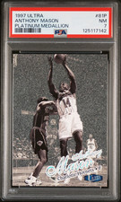 1997 Fleer Ultra Anthony Mason Platinum Medallion /100 PSA 7