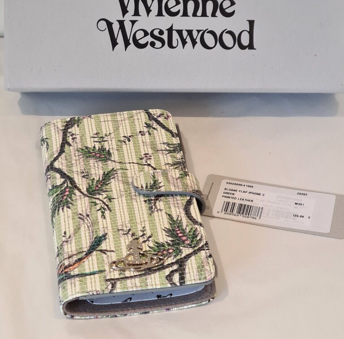 Vivienne Westwood phone case Wallet Bird of Paradise XS MAX Sloane Flap New