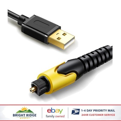 USB to Optical Audio Adapter for Windows and Mac, 2 Channel S/PDIF Converter