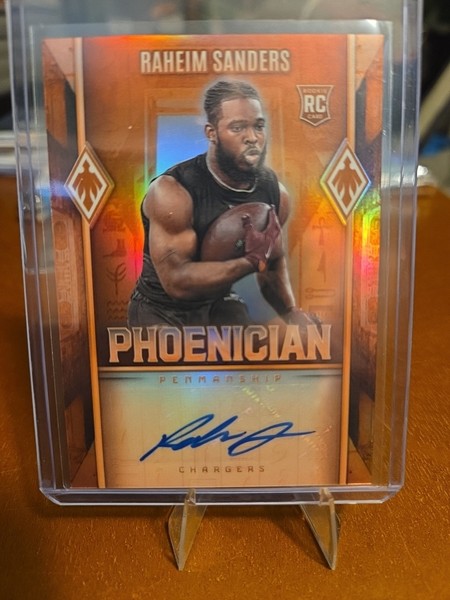 Panini Phoenix 2025 - Penmanship fenicia Raheim Sanders #PHP-RSS (AU, RC)
