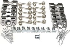 1/4 Turn Quick Release Steel Slot Head Dzus Button with Springs and Dimpled Tabs
