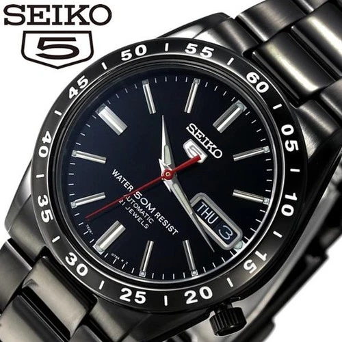 Seiko 5 Automatic SNKE03K1(SNKE03KC) Black Dial 21 Jewels Men's Watch Japan amz