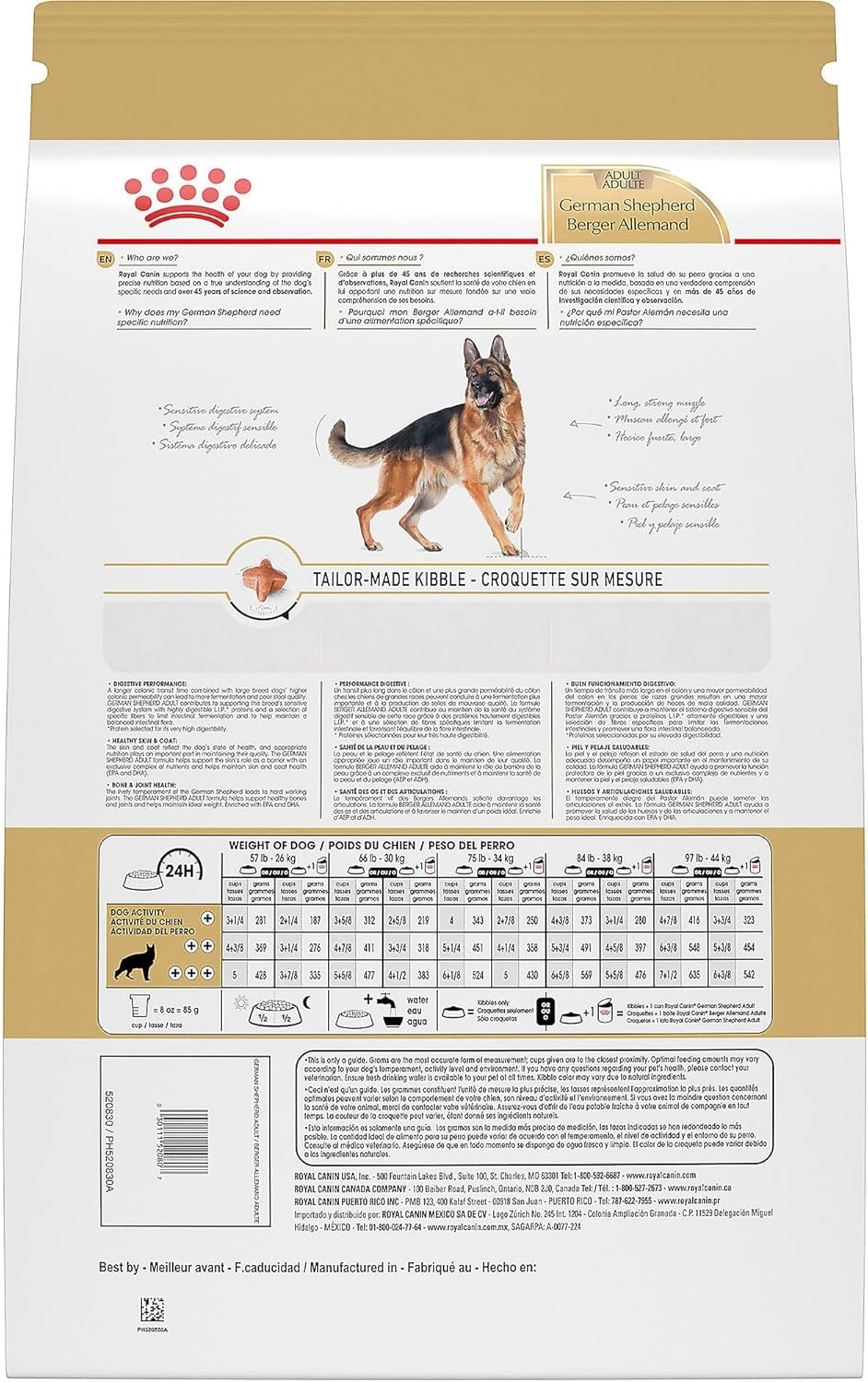 Royal Canin Breed Health Nutrition German Shepherd Adult Dry Dog Food, 30 lbs