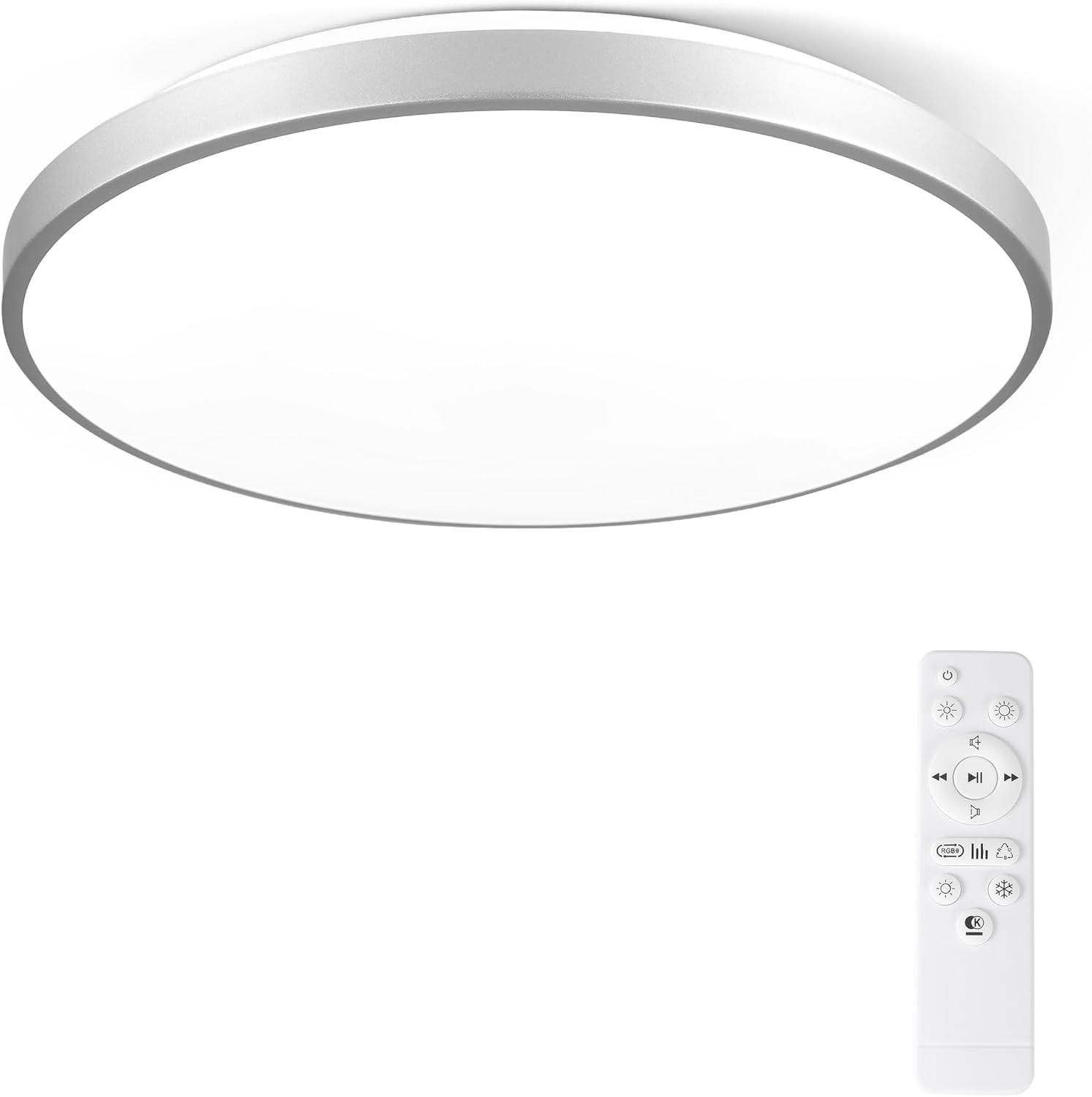 Plafoniera LED Cameretta Bluetooth 40cm: Luce Notte e Musica RGB