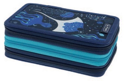 herlitz Schüleretui TriCase ''Deep Ocean'' 31-teilig