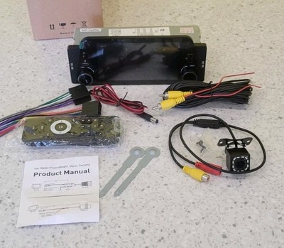 Car Stereo Wireless Apple/Android CarPlay 300 PPI Camera Open Box 5'' Screen